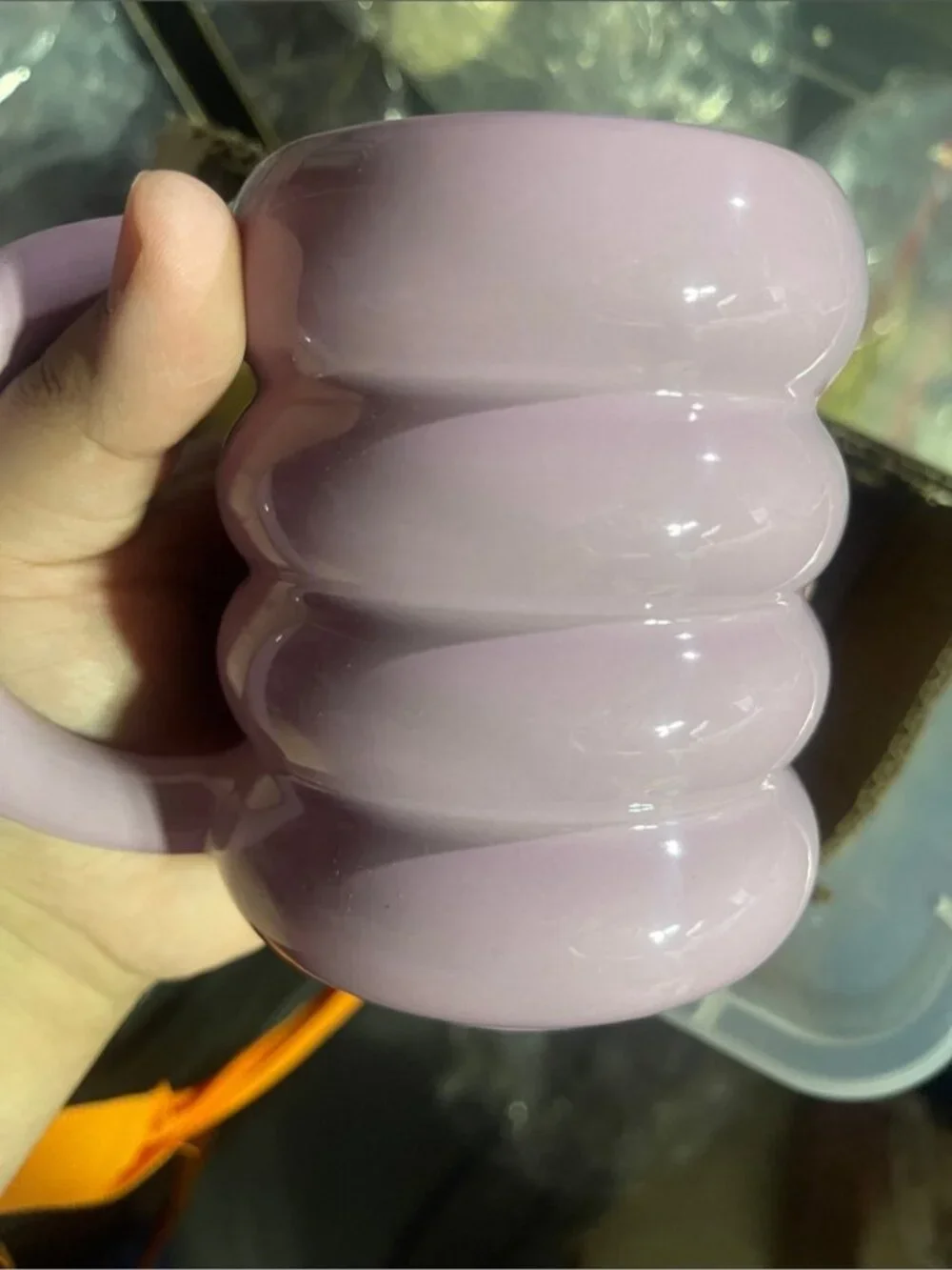 14oz Stoneware Artisan Mug Purple - Room Essentials